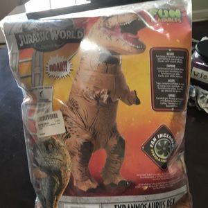 Inflatable dinosaur costume